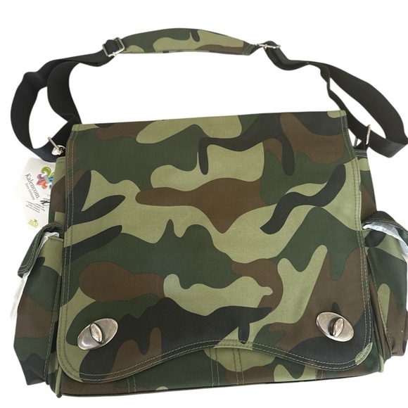 NWT Kalencom New Orleans Camo Diaperbag/Messenger Bag. Daddy Diaper Bag - Picture 1 of 16